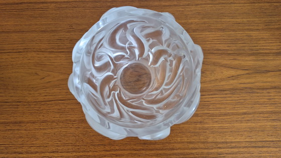 Lalique France "Dauphins" vaas - kristalglas – Glaskunst, Crystal (photo 5 of 9)