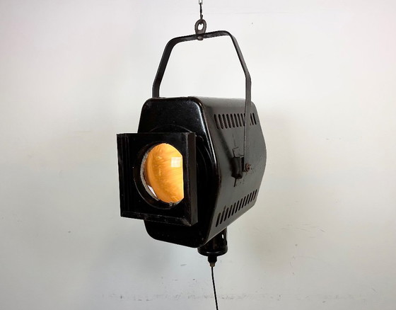 Image 1 of Vintage Black Theatre Spotlight, 1950s