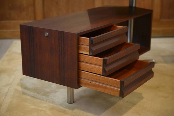 Rosewood desk model T95 by Osvaldo Borsani for Tecno 1960s, Italian Design (photo 7 of 17)