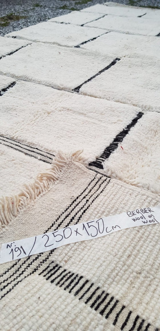 Image 1 of Handgeknoopt Berber kleed wol 250x150cm