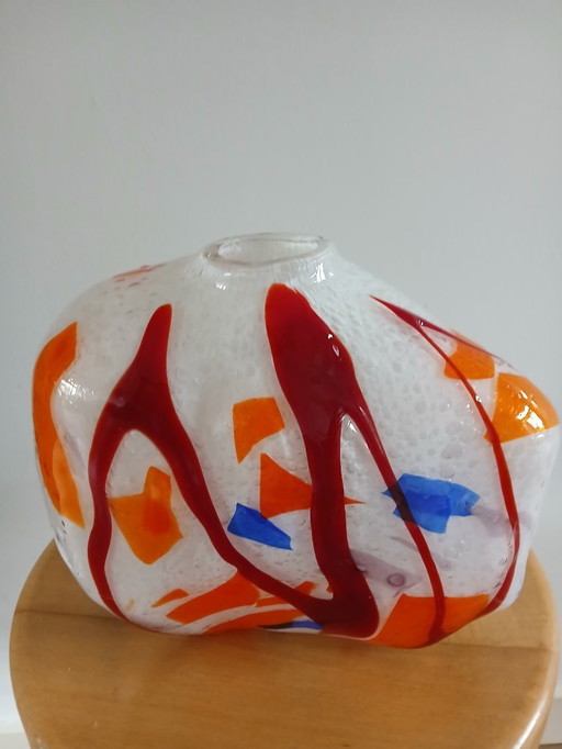 Murano-style glass vase