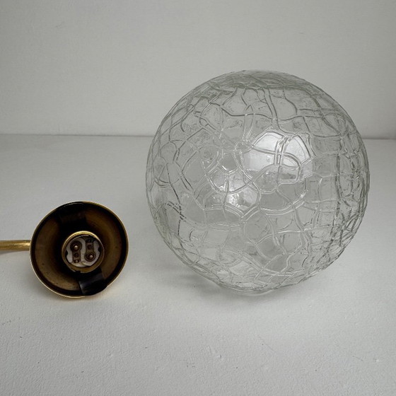 Image 1 of PAIR OF VINTAGE TEXTURED GLASS WALL LIGHTS