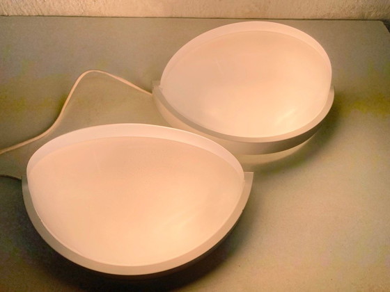 Image 1 of Deux appliques murales de Glashütte Limburg, design des années 1970/80