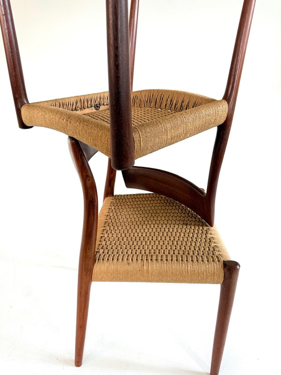 Image 1 of Due sedie da pranzo vintage, modello n. 77, di Niels Otto Møller negli anni '70