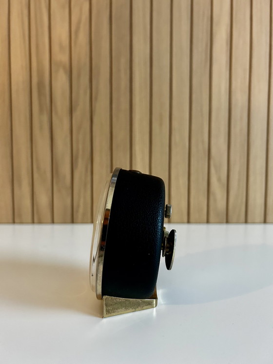 Image 1 of Vintage Junghans Trivox Silentic alarm clock - Bauhaus style