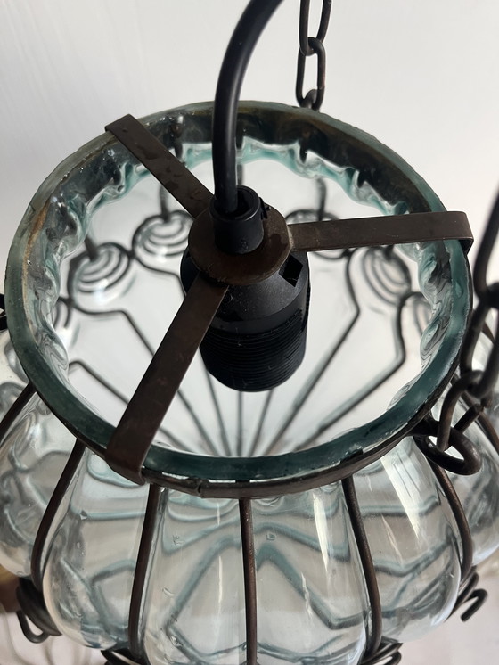 Image 1 of Venezianische mundgeblasene Glaslampe