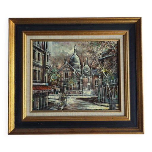 Dipinto di Parigi, Place du Tertre di Claude Lorrain – schilderijen tekeningen, Wood, Canvas