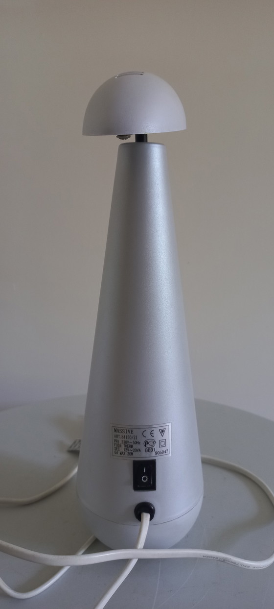 Vintage Postmodern "Penguin" Table Lamp Massive Belgium 1990s – Metal, Plastic (photo 2 of 8)