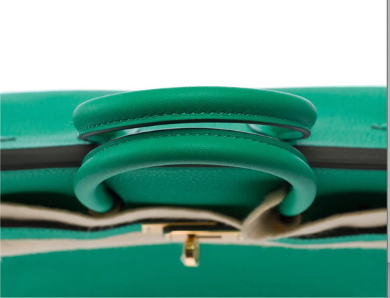 Image 1 of Sac HERMES Birkin 25 en Cuir Vert - 103385 Verkoopprijs