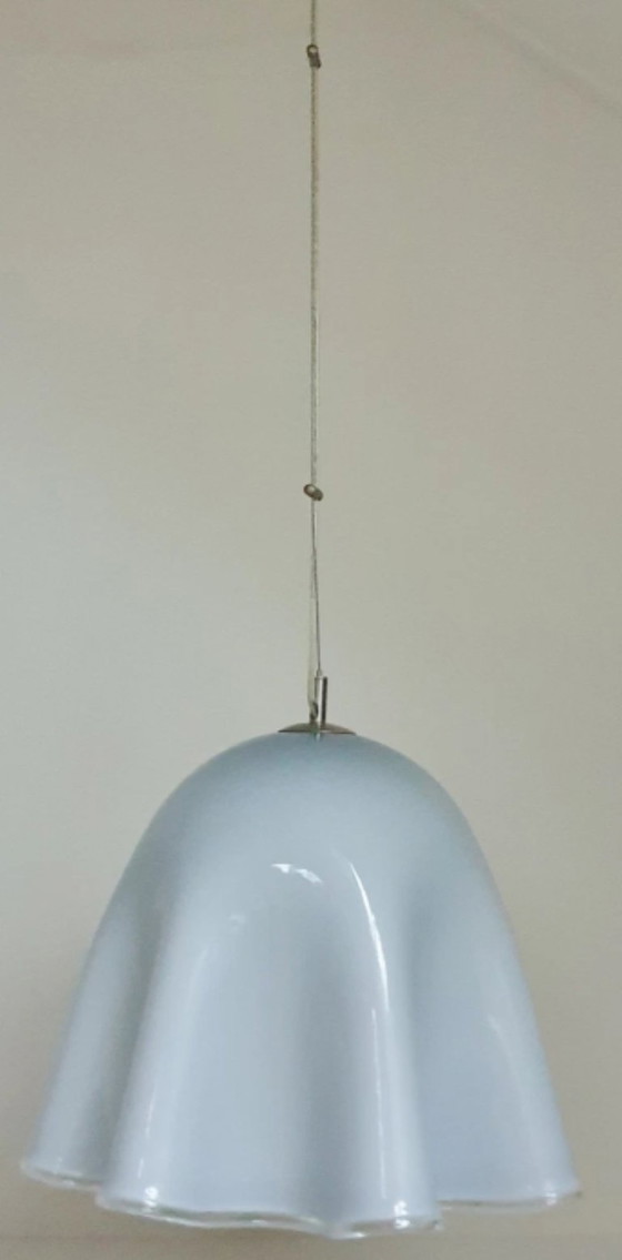 Image 1 of 2 large pendant lamps - Murano glass - model Fazeletto