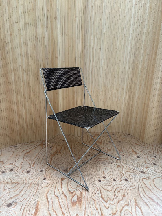 Image 1 of Tabouret design vintage Nuova X-Line - Niels Jørgen Haugesen