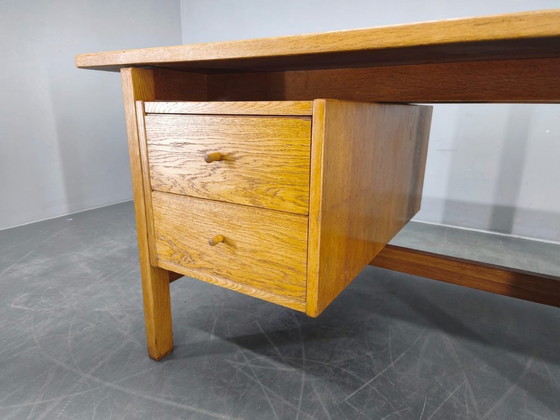 Image 1 of Bureau en chêne GE125 de Hans J. Wegner pour GETAMA, Danemark