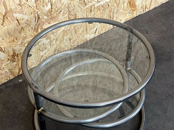 Image 1 of Tavolino da caffè in metallo regolabile anni '60-'70