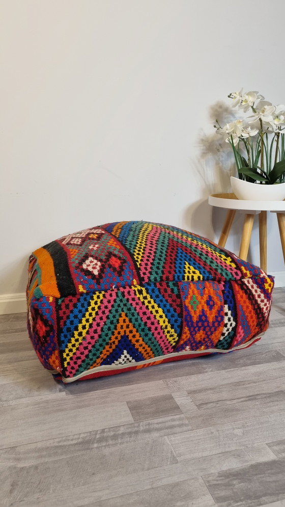 Image 1 of Vintage Berber pouf