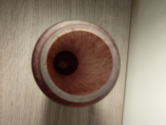 Image 1 of Antique Art Deco vase in multi-layered, marbled glass, Schneider style