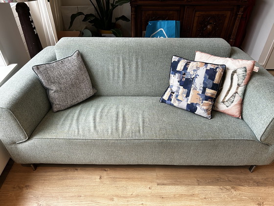 Image 1 of Moderne 2.5 zits bank turquoise