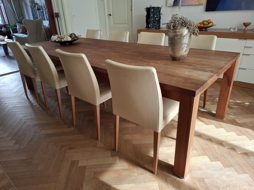 8x Poltrona Frau Dining Chairs