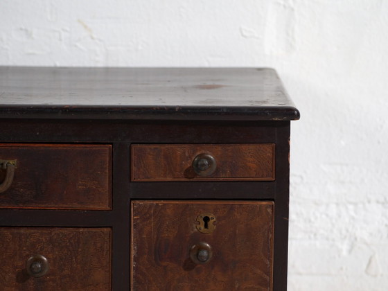 Small antique Japanese Tansu - Taishō / Showa Period (c. ) #99 – Chest of drawers, Metal (photo 35 of 40)