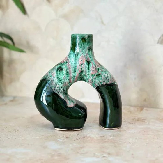 Vase Adal mini verni – Porcelaine, Modern (photo 4 of 7)