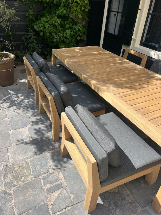 Image 1 of PIET BOON | Niek/Anne Low dining set  6-pers | zgan 