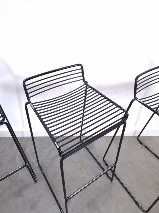 Set of 4 x Black HAY Barstool, Hee Welling – Metal (photo 10 of 18)