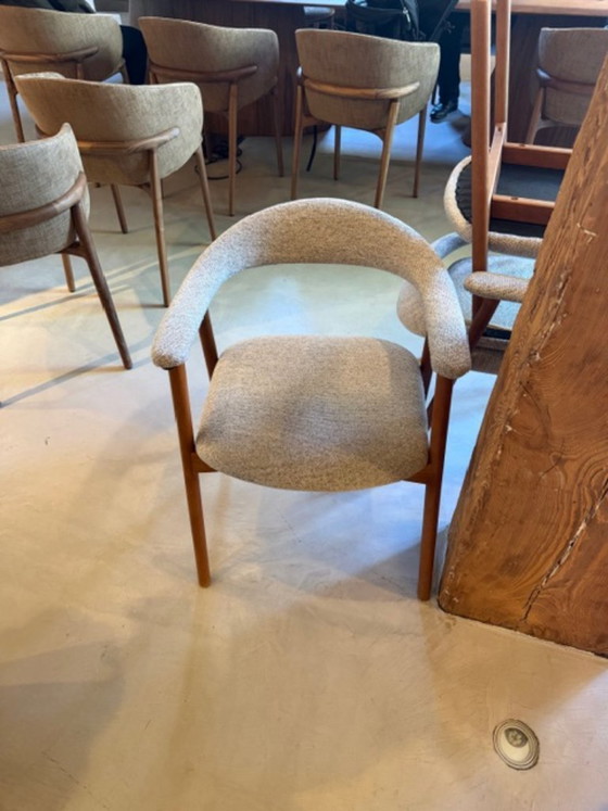 Image 1 of Chaise de salle à manger nordique fonQ - Noyer 8x