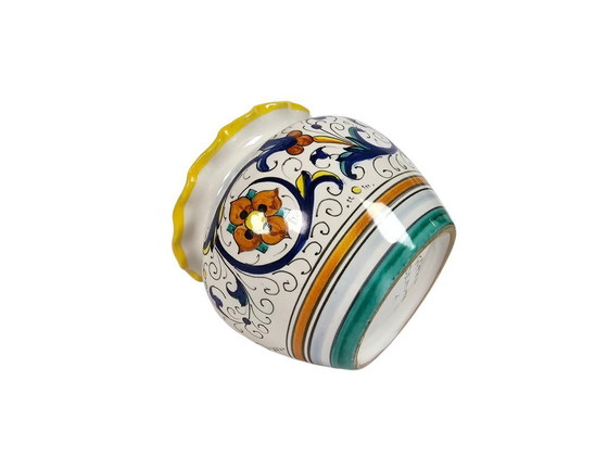 Image 1 of Grazia Deruta - Rico - Majolica - flowerpot - Italy - 3rd quarter of the 20th century