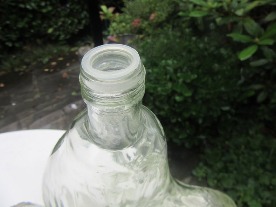 Glass Cockerel Decanter Bottle "V In A Circle" Maker's Mark For Summit Art Glass (Vogelsong) (photo 7 of 16)