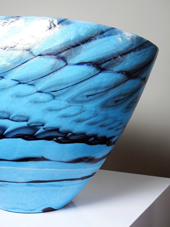 Image 1 of Handgemaakte Murano glazen centerpiece, schaal of grote schotel "Yourmurano"