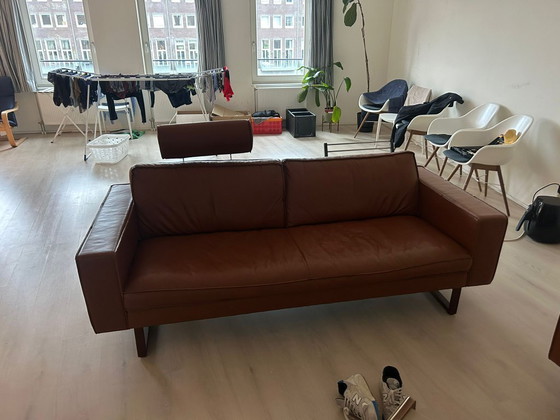 Image 1 of Lederland zwei wunderschöne braune Ledersofas