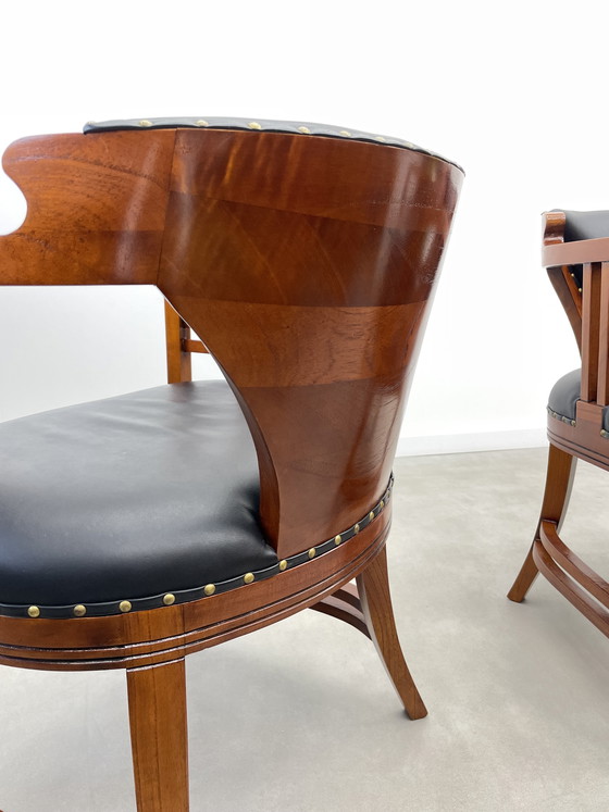 Image 1 of Set van 2 Luxe Art Nouveau Fauteuils / Stoelen