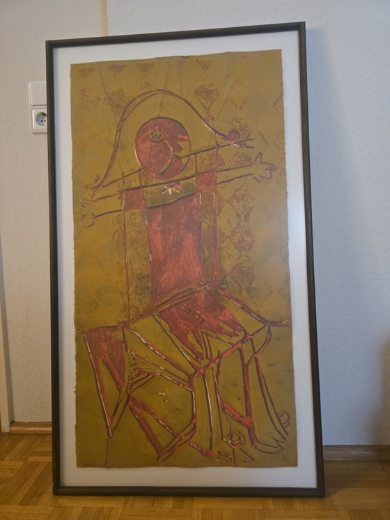 Image 1 of 1 imagen en linograbado de Markus Lüpertz