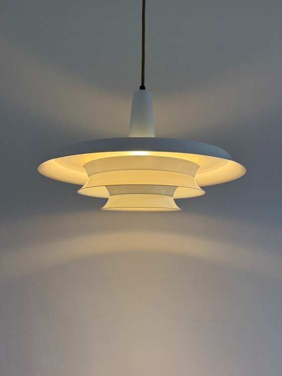 Vintage Danish pendant  - Carl Thore Trava style - Danish design lamp I – Granhaga, Pendant lamps, Aluminium (photo 6 of 9)