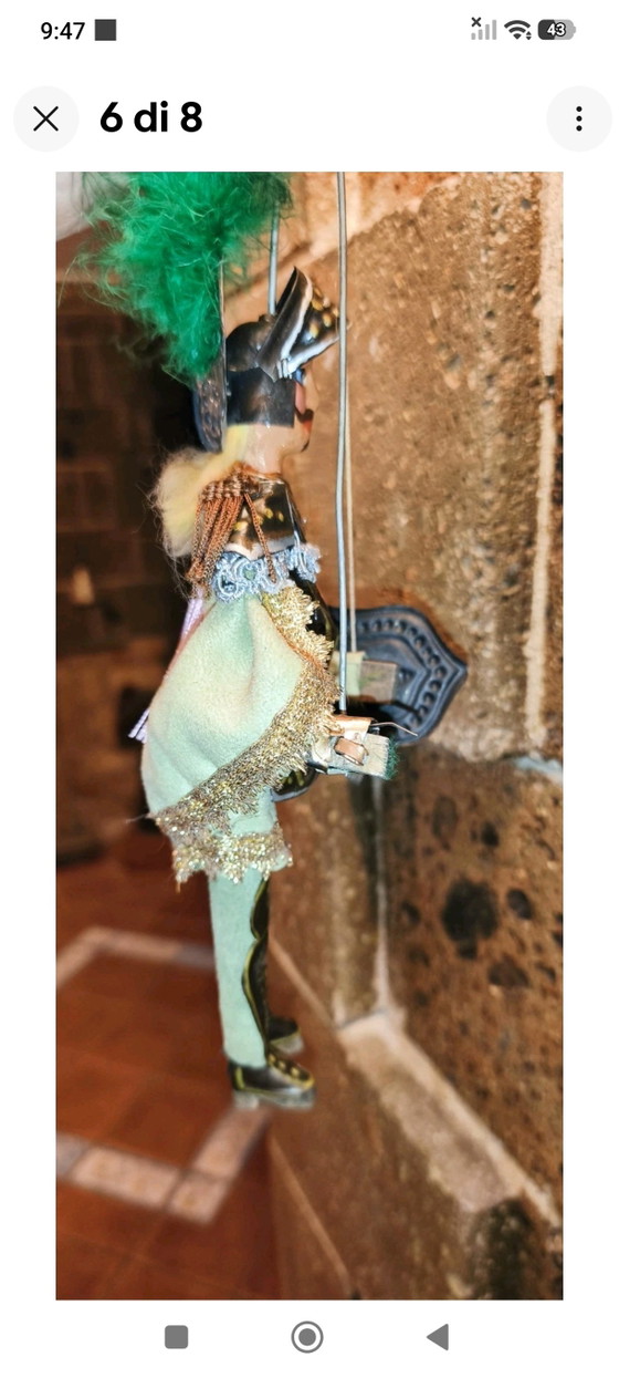 Orlando Pupo Marionetta Siciliana Vintage Cm 28 – Oggetti decorativi, Metal, Textile (photo 7 of 8)