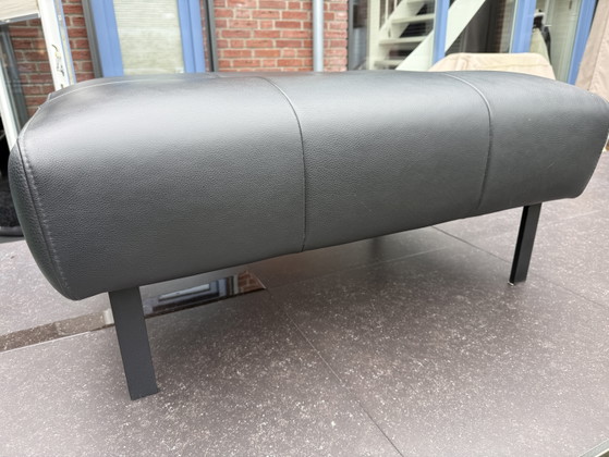 Montel Hocker | Poef | Zwart Leer – Hockers en poefs, Leather (photo 3 of 11)