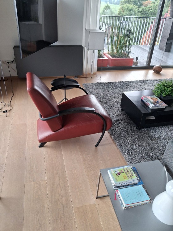 Fauteuil – Gelderland, Cuir, Métal (photo 3 of 5)