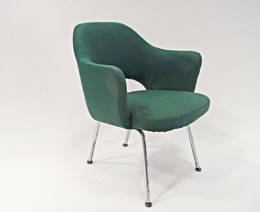 Poltrona direzionale disegnata da Eero Saarinen per Knoll, anni '50.