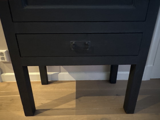 Image 1 of Keijser & Co High Cabinet – 230 cm – black with gray wash