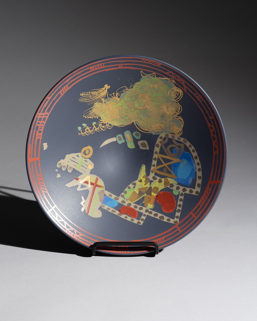 Gilbert Portanier Rosenthal Liguria Piatto da parete Ciotola Porcellana Modernismo Anni '70