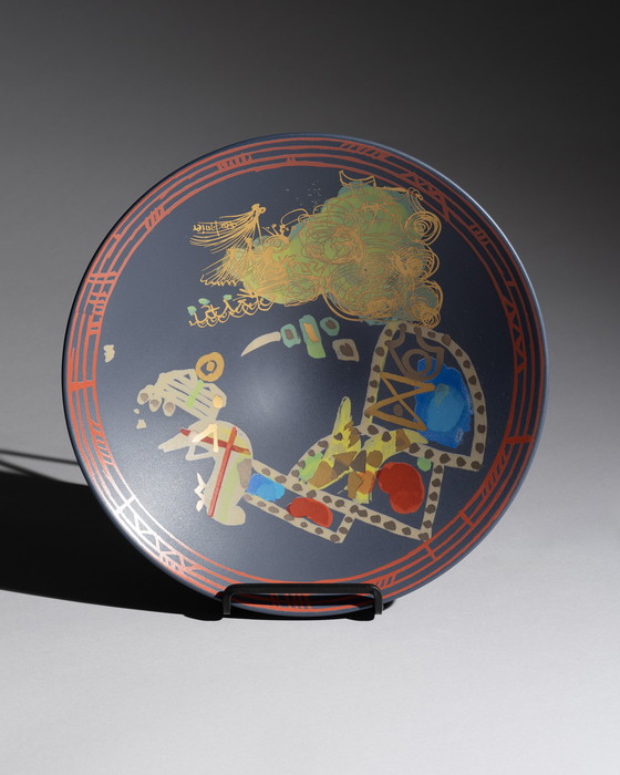 Image 1 of Gilbert Portanier Rosenthal Liguria Wall Plate Bowl Porcelain Modernism 1970s 