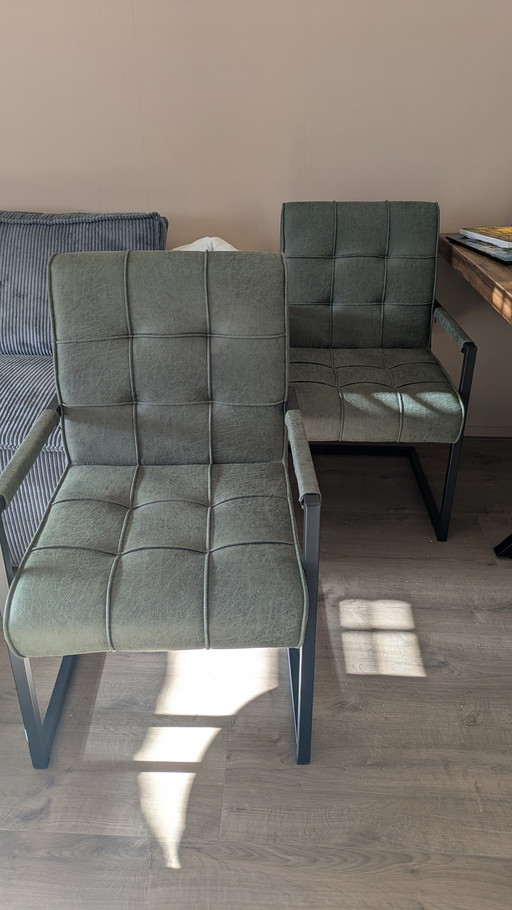 Sillas de comedor verdes Missouri, nuevas