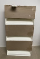 2 x Ikea Kämpe shelf in white, one in original packaging