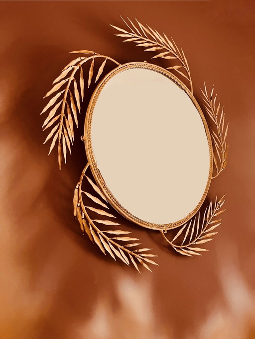 Unique! Ornate French Sun Mirror