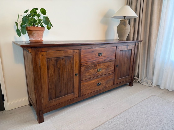 Teak Sideboard / Buffetschrank / Beistelltisch / Landhausstil – Holz (photo 2 of 6)