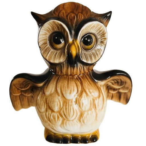 Vintage Eule Goebel Hummel Spardose 1970er Jahre