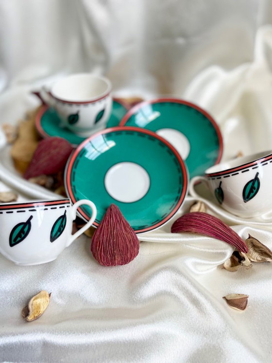 Image 1 of Villeroy Boch Service à café - Città & Campagna - 3 tasses + soucoupes - années 90