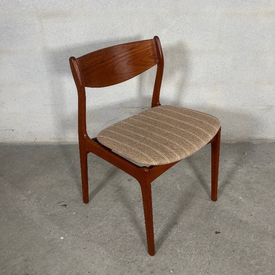 Image 1 of 6 sillas de comedor de P.E. Jørgensen — Madera maciza de teca