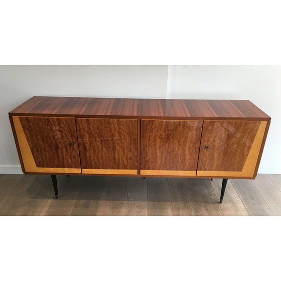 Image 1 of Vintage mahogany 4-door sideboard, Italy 1960