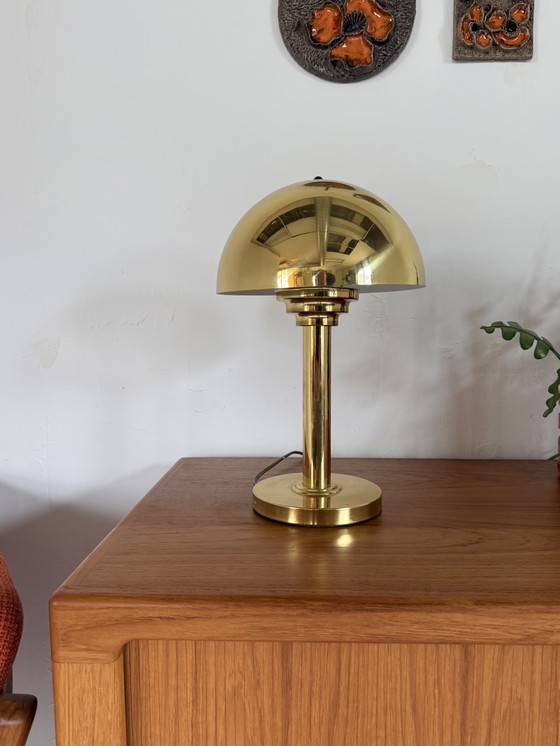 Lampada da tavolo vintage in ottone Art Déco, WSB Leuchten '70 – Lampade da tavolo, Brass (photo 4 of 9)