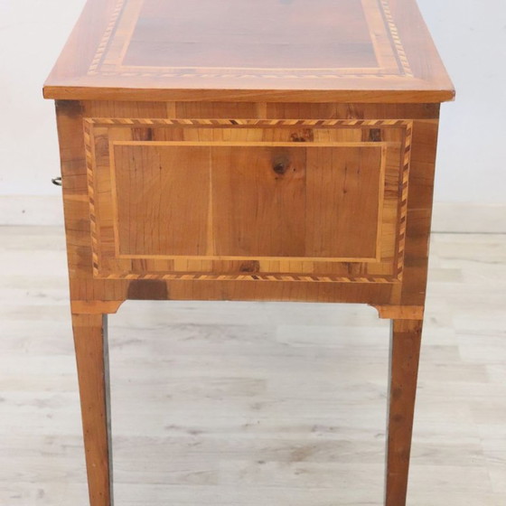 Image 1 of Antique Desk in Walnut inlaid, Italy Late 19th Century